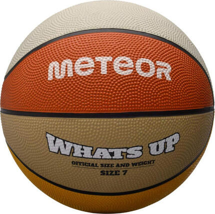 Ballon de basket Meteor What's Up - Taille 7, caoutchouc antidérapant