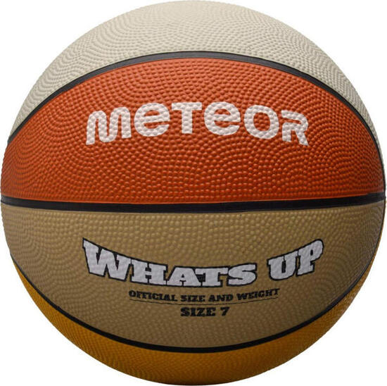 Ballon de basket Meteor What's Up - Taille 7, caoutchouc antidérapant