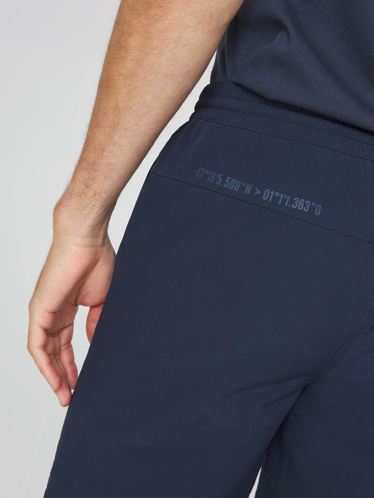Bermuda homme ceinture élastiquée FLEXIBER marine 4/5
