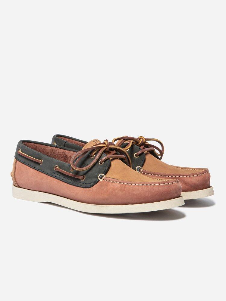 Chaussures bateau Homme PHENIS Terracotta / Navy 2/5