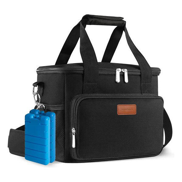 Borsa termica da 15 litri, nera 1/7