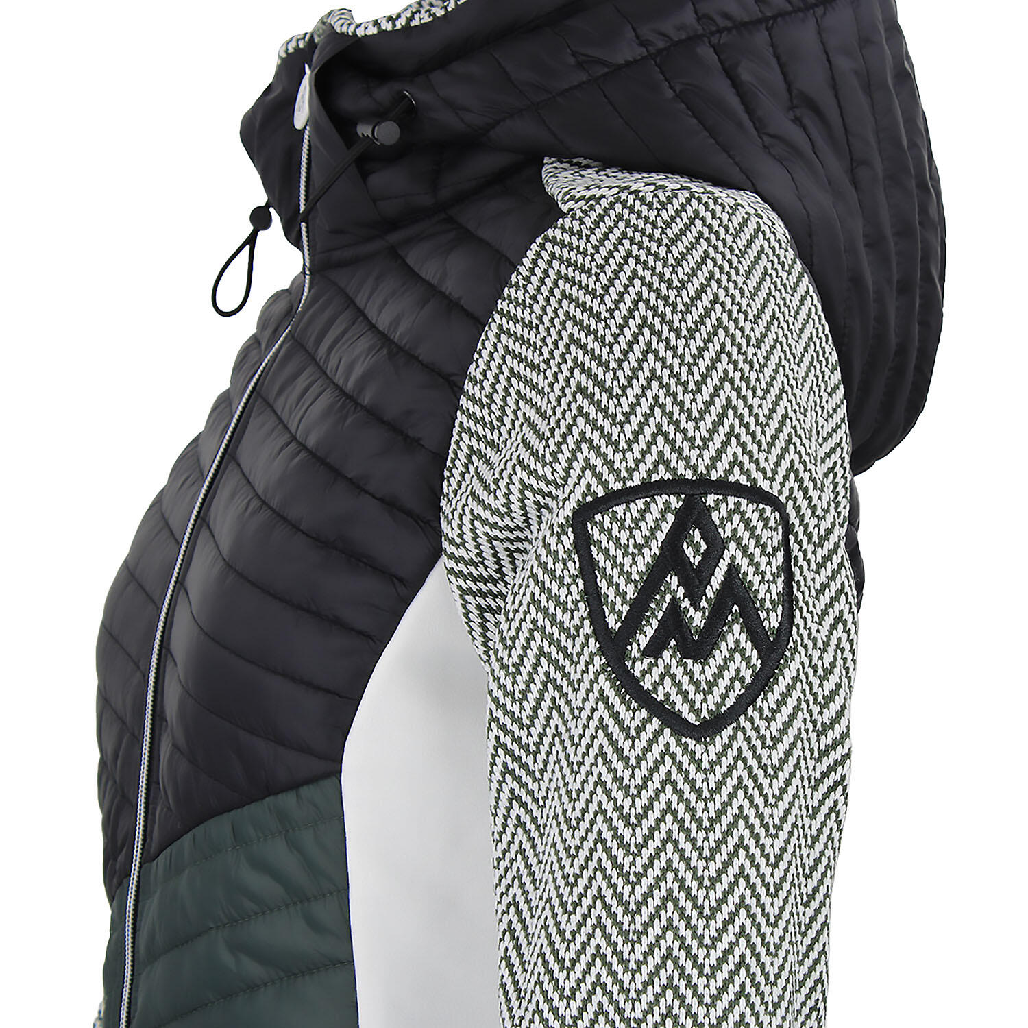 Chaqueta polar con capucha desmontable y paneles acolchados mujer Peak Mountain 4/5