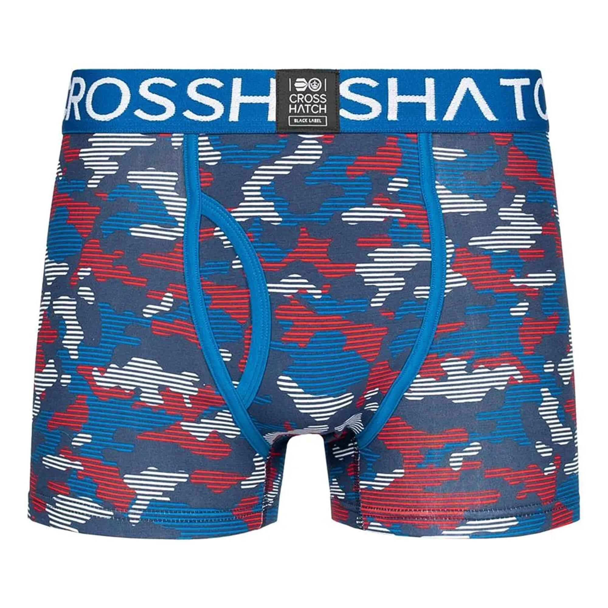 "Linamo" Boxershorts für , Offene Fliege Herren Blau 3/4
