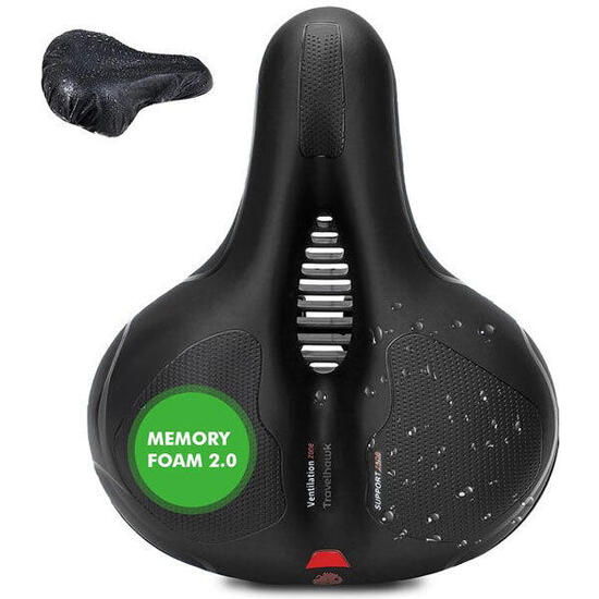 Sella per bicicletta Saddle City extra nera