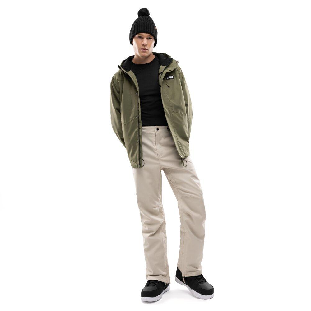 Pantaloni da snowboard hardshell uomo Sport invernali P2 Naeba Beige 3/7