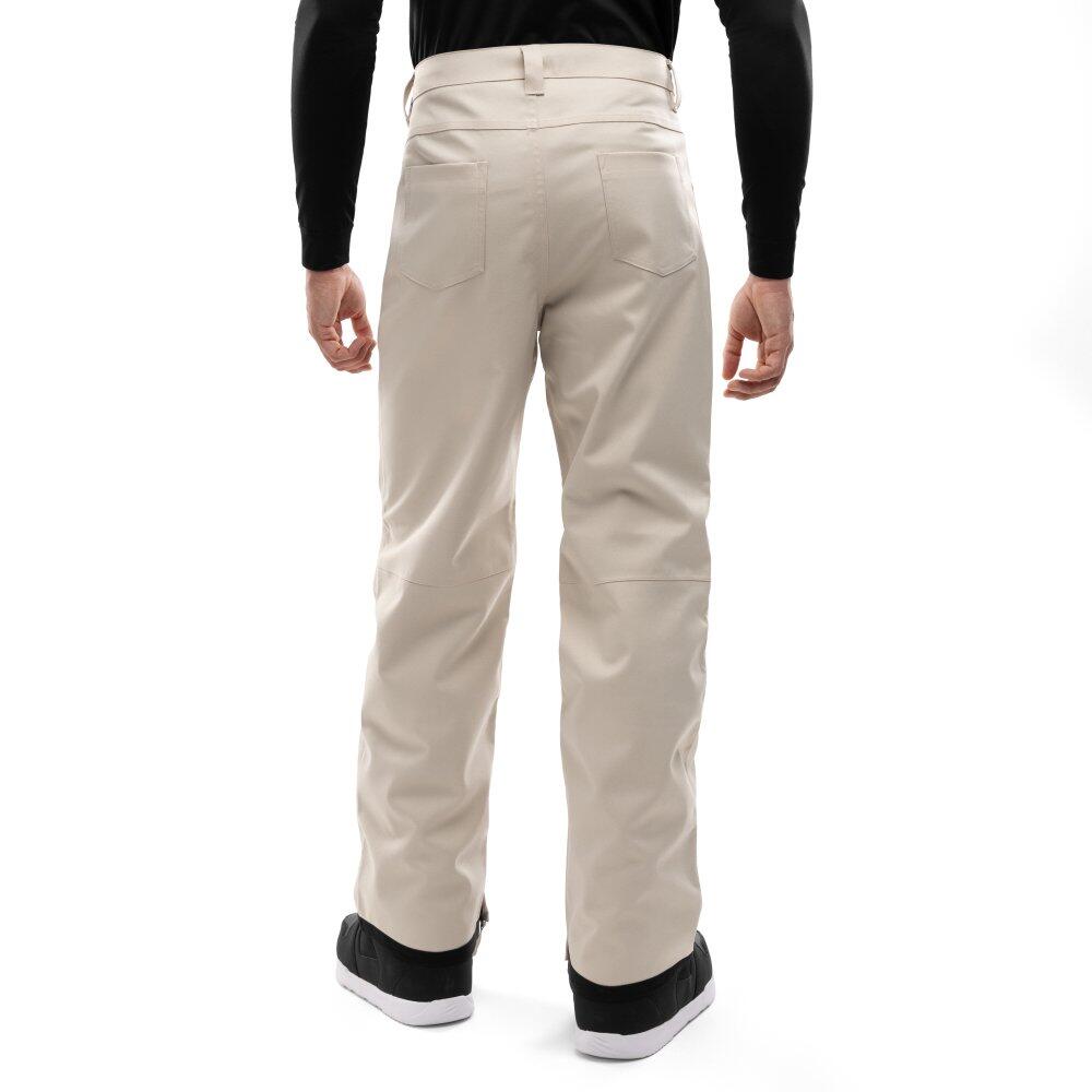 Pantaloni da snowboard hardshell uomo Sport invernali P2 Naeba Beige 2/7