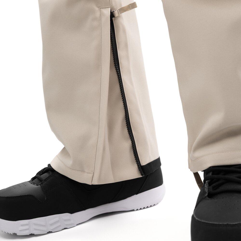 Pantaloni da snowboard hardshell uomo Sport invernali P2 Naeba Beige 4/7