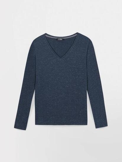 T-shirt manches longues femme ADINALON - Minuit