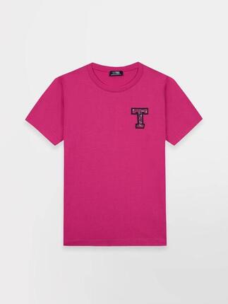 T-shirt manches courtes femme AMINATEE Framboise