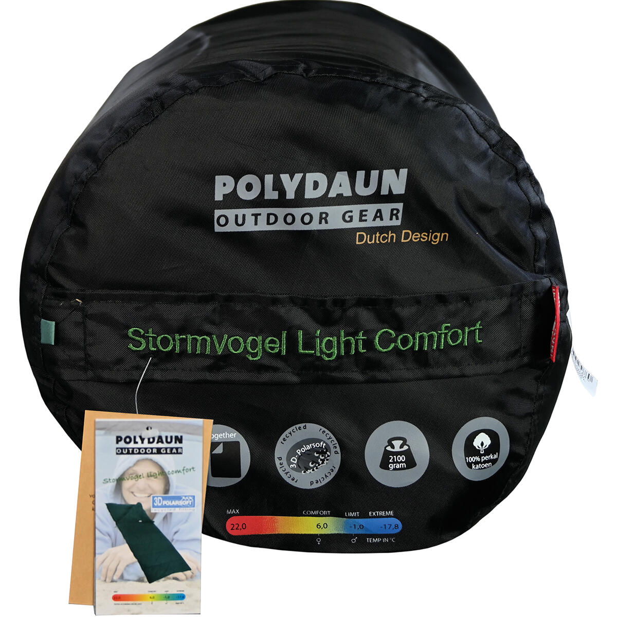 Stormvogel slaapzak light Comfort - zeegroen/zeegroen - 85x210 cm 5/7