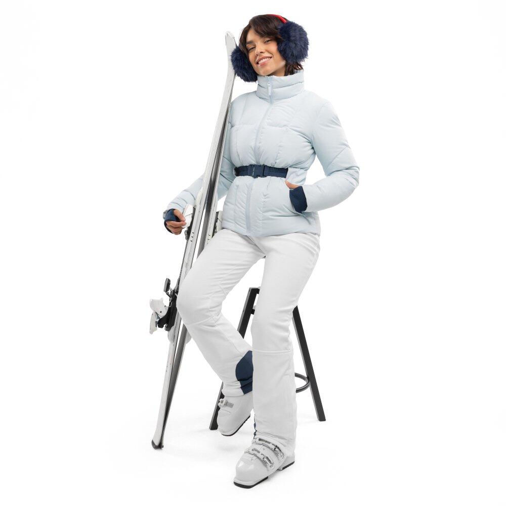Pantaloni da sci retrò da donna Zeitlos-W White Bianco 3/6