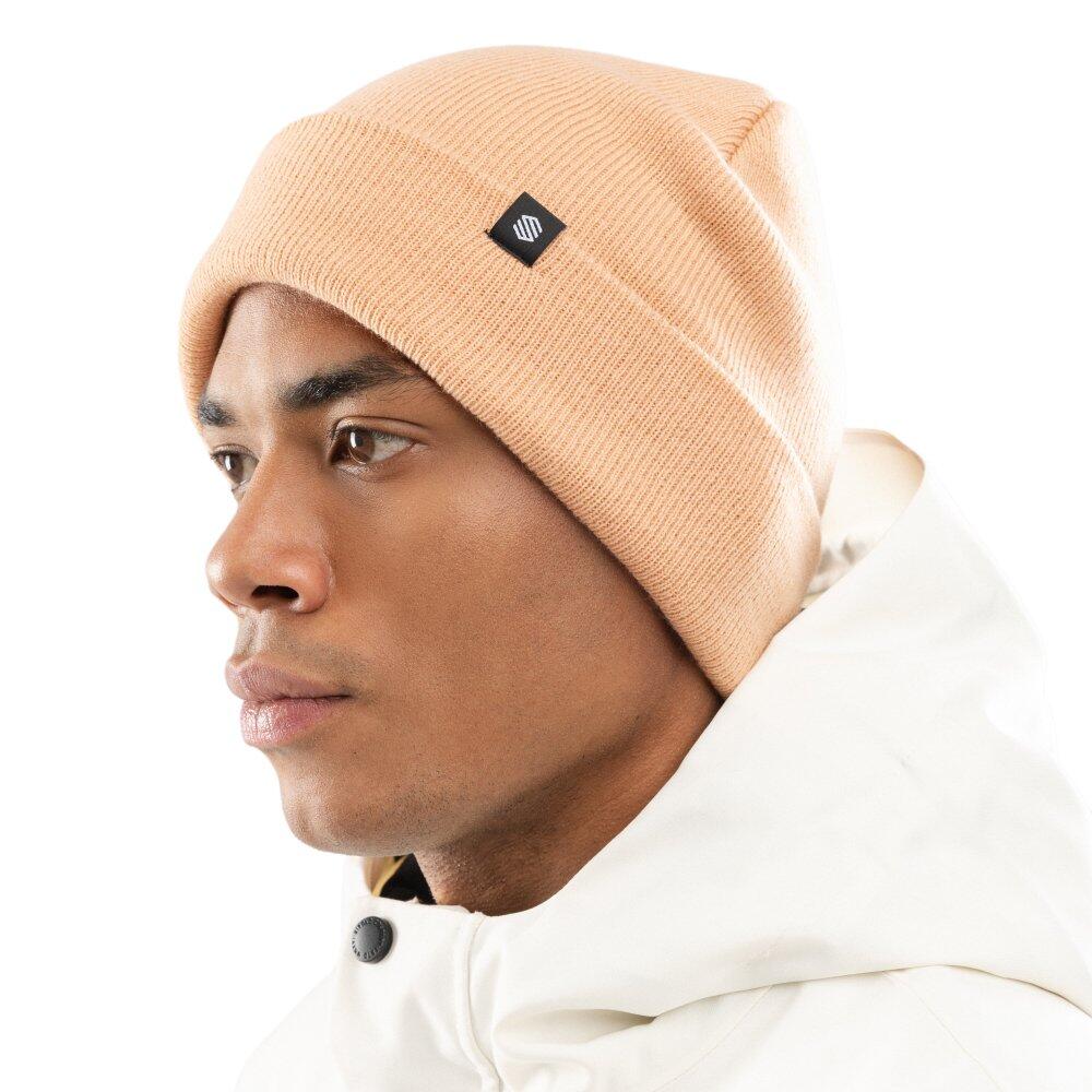 Herren und Damen Wintersport Wintermütze Snowflake Brown Braun 2/7