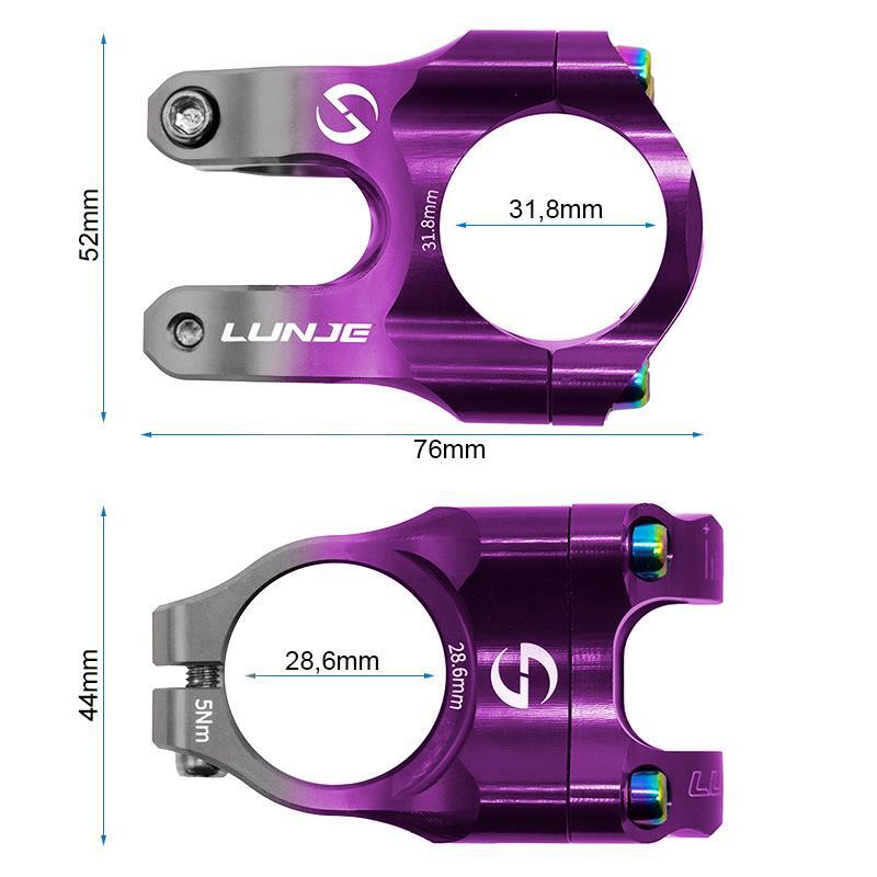 Potencia para manillares de 31,8mm EWPM-003 violeta-gris 3/4