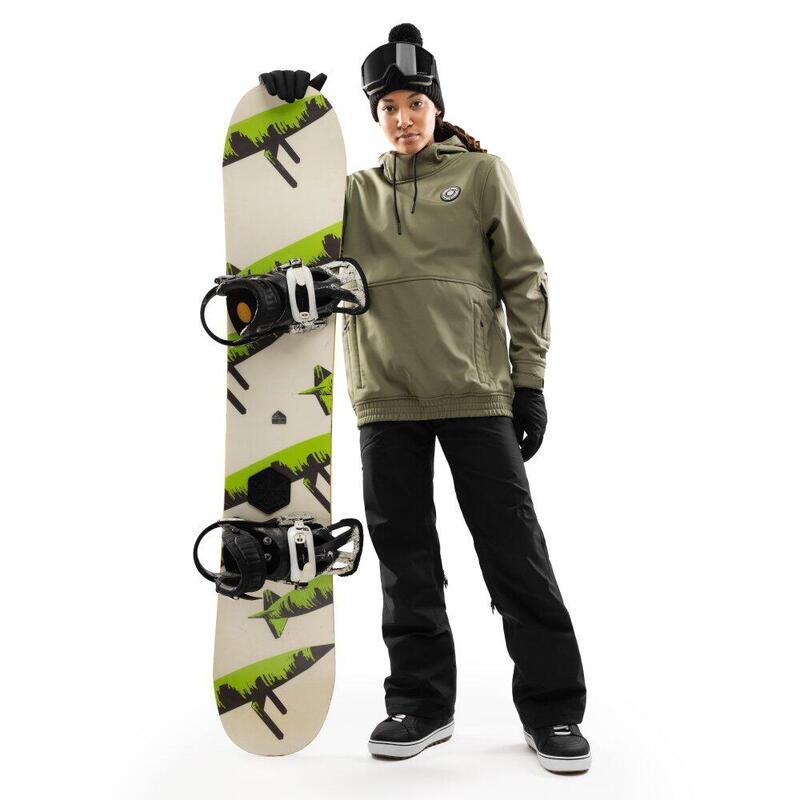 Pantaloni de snowboard hardshell pentru femei P5-W Aino Black Negru
