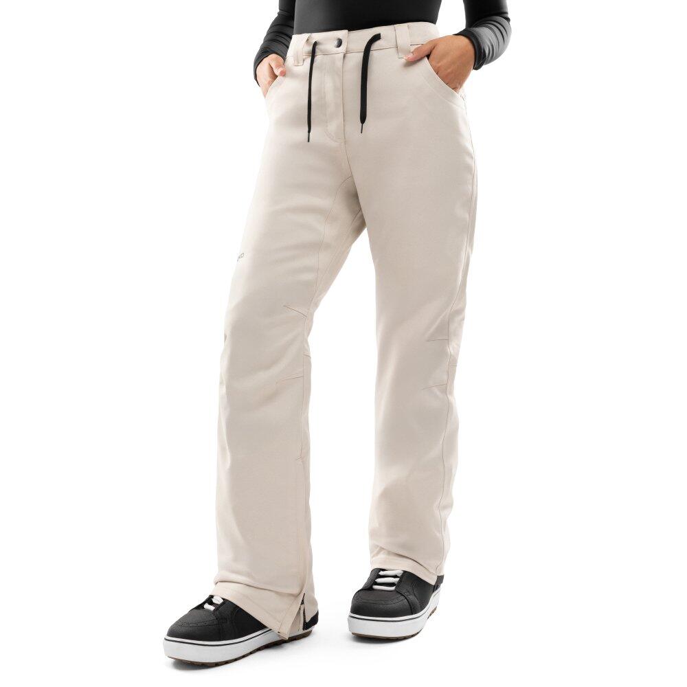 Women Winter sports hardshell snowboard pants P2-W Naeba Beige