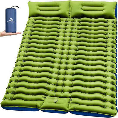Slaapmat 2 persoons zelfopblazend groen