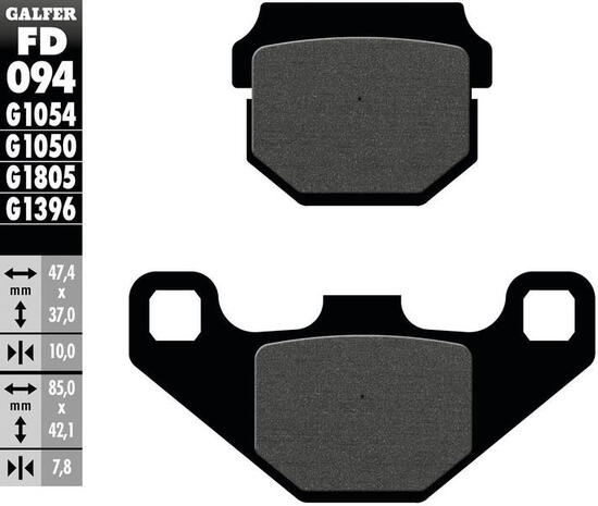Galfer remblokken fd094 brake pad fd094 g1050 organic