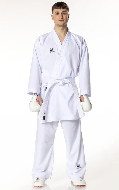 Kimono TOKAIDO Kumite Master Raw Alb aprobat WUKF