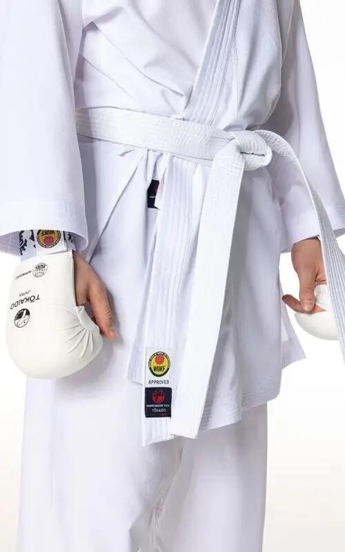 Kimono TOKAIDO Kumite Master Raw Alb aprobat WUKF 3/6