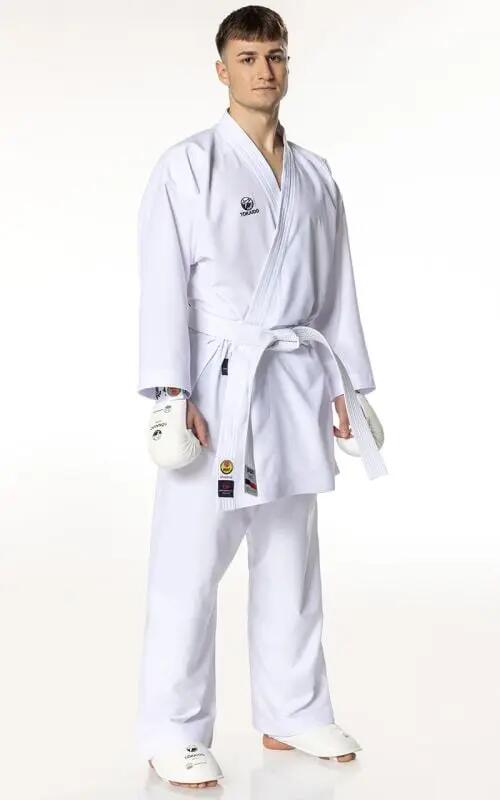 Kimono TOKAIDO Kumite Master Raw Alb aprobat WUKF 2/6