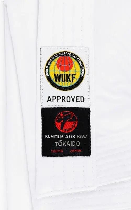 Kimono TOKAIDO Kumite Master Raw Alb aprobat WUKF 6/6