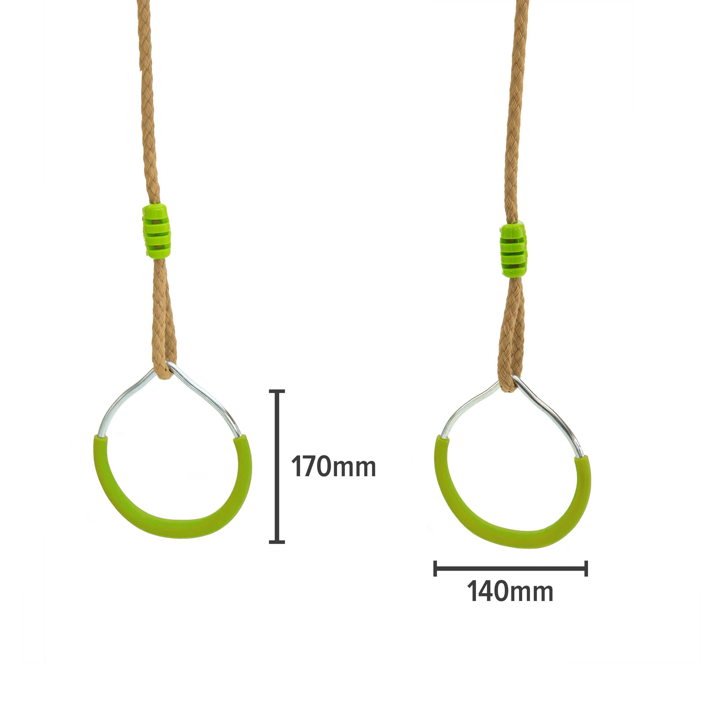 Ringenset voor schommelportaal  groen 3/4