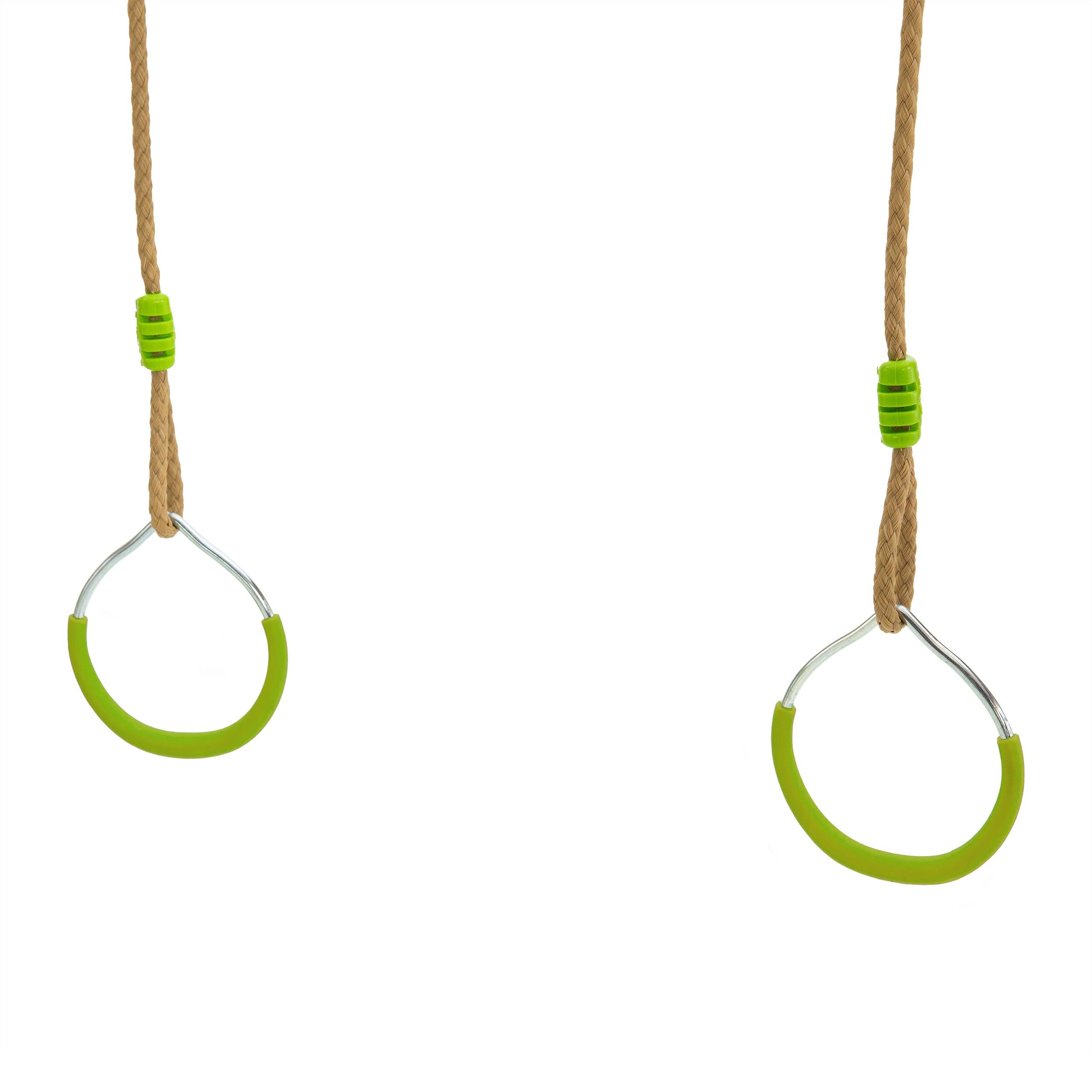 Anneaux De Portique En Métal – Balance Swing Set – 150 Kg – Corde Coton – Parcours Sensoriel Intérieur/Extérieur
