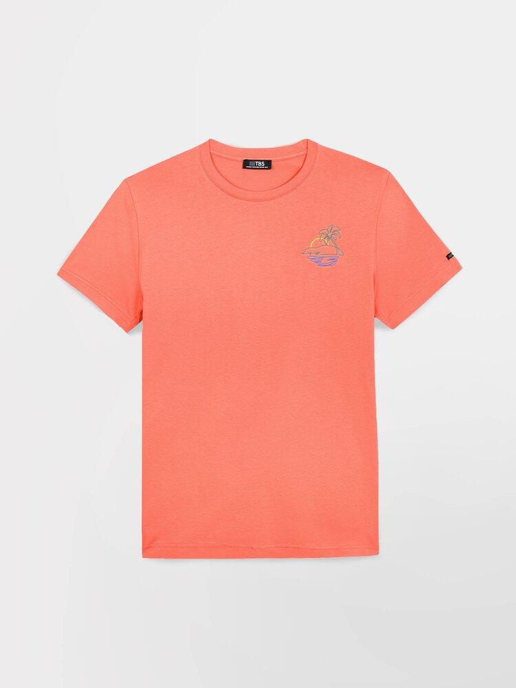 T-shirt manches courtes homme SOHANTEE Recif, col rond, 100% coton. 5/5
