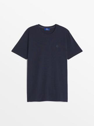 T-shirt homme PIERETEE manches courtes blanc, col rond, 60% coton 40% polyester