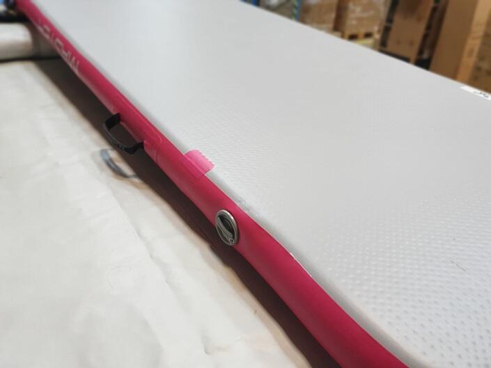 Airtrack MASTER aufblasbare Matte 300 x 100 x 10 cm – grau – rosa 4/4