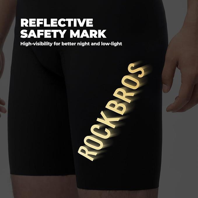 Pantaloni scurți ciclism ROCKBROS cu bretele, căptușeală Dolomiti, mărime L