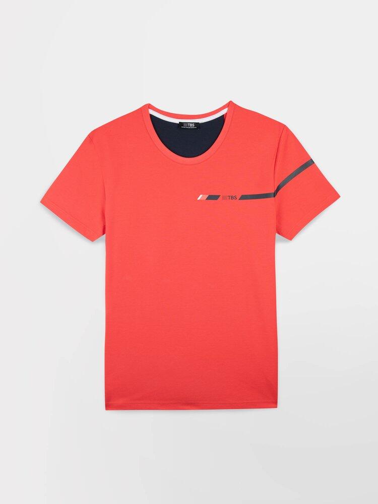 T-shirt manches courtes homme BRICETEE - coupe ajustée, mélange coton 3/4