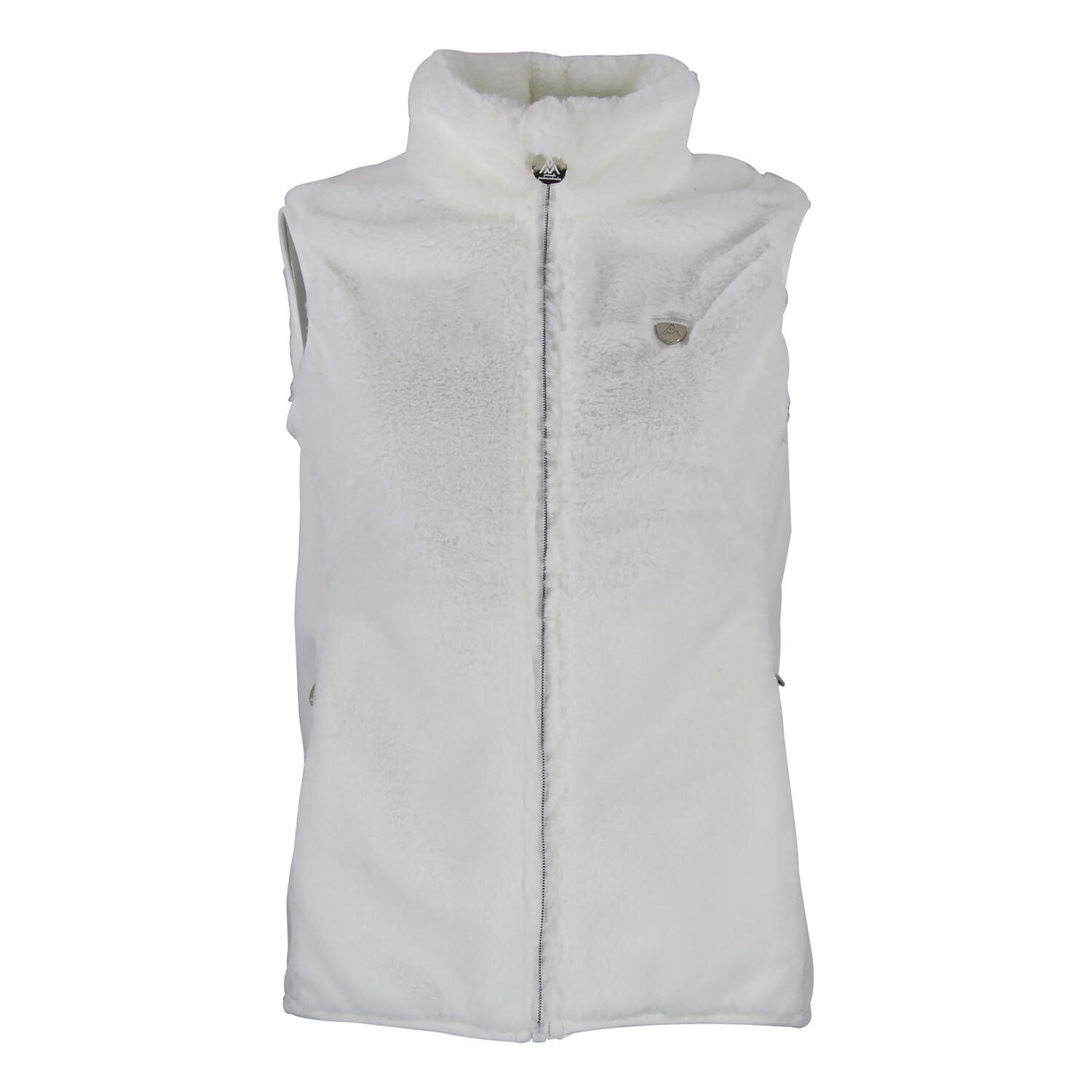 Peak Mountain - Veste Sans Manche Fausse Fourrure Femme Peak Mountain Avril - Veste - Beige|blanc - Decathlon