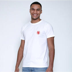 T-shirt Blanc Toulousain Coton Bio pour Homme