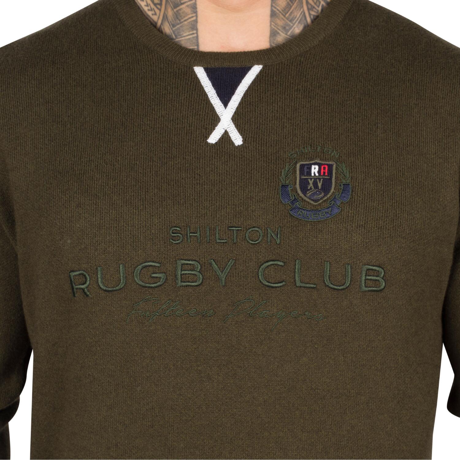 Pull rugby club col rond homme 3/4