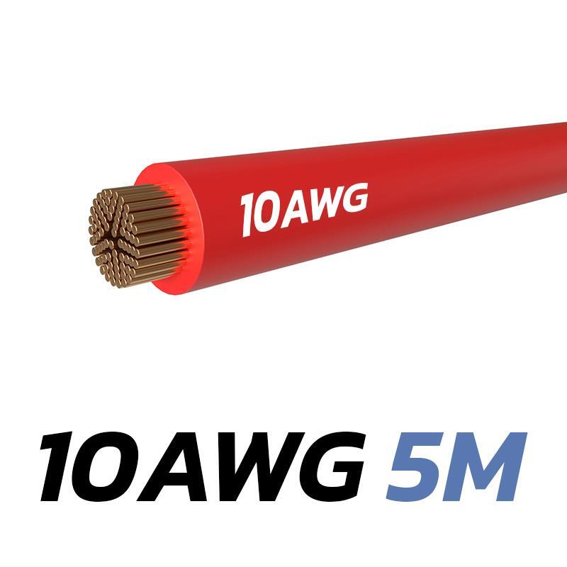 Cable rojo 10 AWG - 5M 2/3
