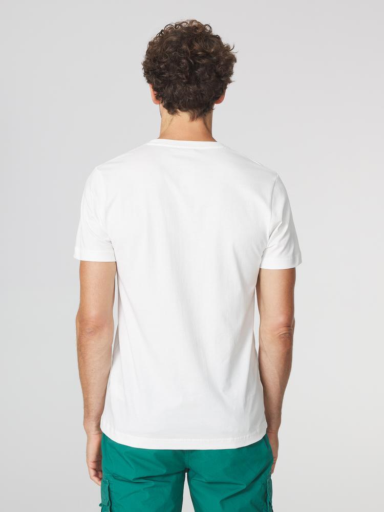 T-shirt manches courtes Homme HERVETEE Arctique, coupe ajustée, 100% coton 3/5