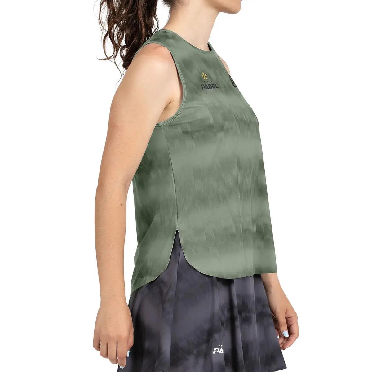 CAMISETA S/MANGAS BULLPADEL PARNAV 015 KAKI MUJER XS 3/4