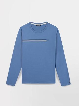 T-shirt manches longues homme JONSITEE Celeste, 100% coton