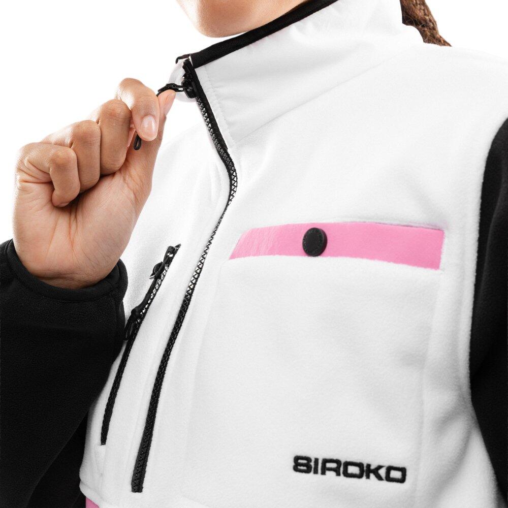 Pull polaire demi-zip femme Vinicunca-W White Blanc 5/7