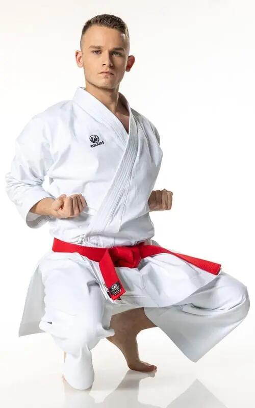 Kimono TOKAIDO Kata Master Athletic Alb aprobat WUKF 3/7