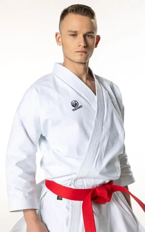 Kimono TOKAIDO Kata Master Athletic Alb aprobat WUKF 4/7