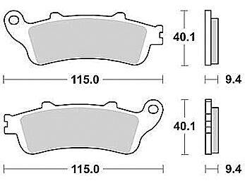 TRW MCB 693 SRWM Klocki Hamulcowe Sinterowane Metalowe