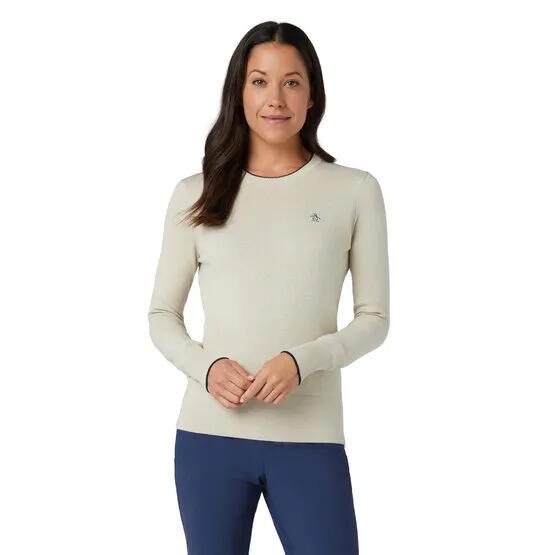 Original Penguin LS Solid Floral Sweater, Camisola para mulher 2/4