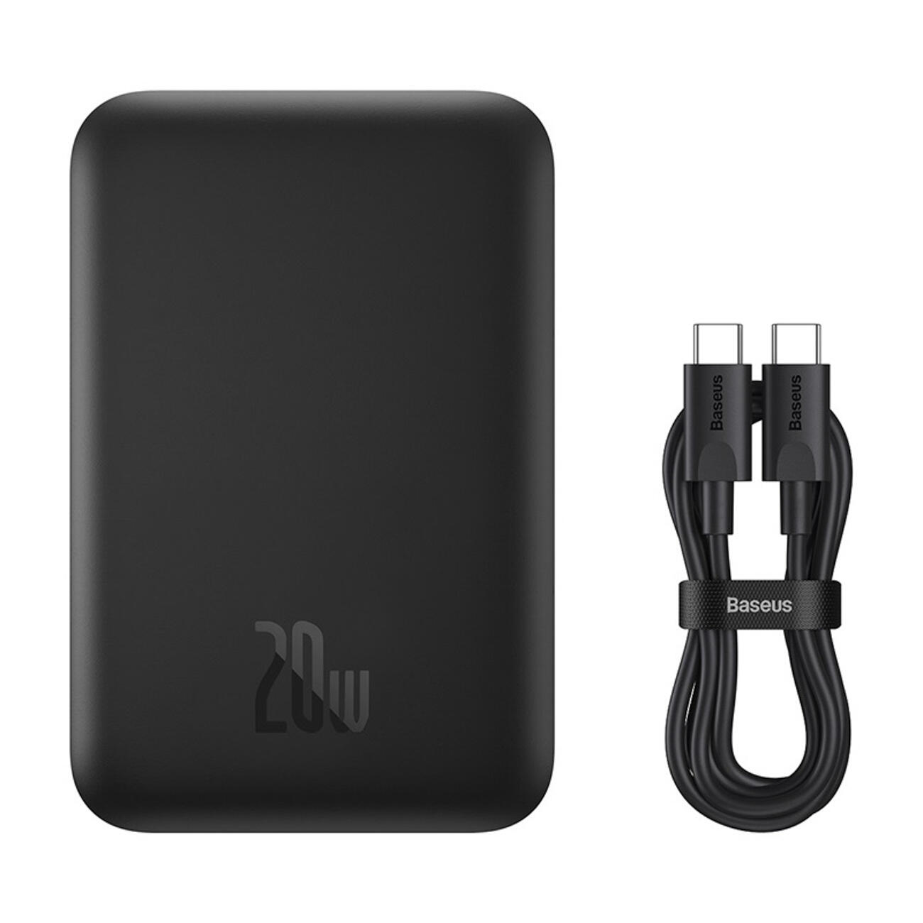 Inductieve Powerbank Baseus 6000 mAh 20W USB-C Draadloos Bedraad 3/7