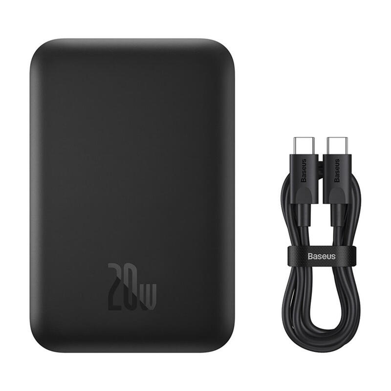 Powerbank inducție Baseus 6000mAh 20W USB-C wireless & cabluri