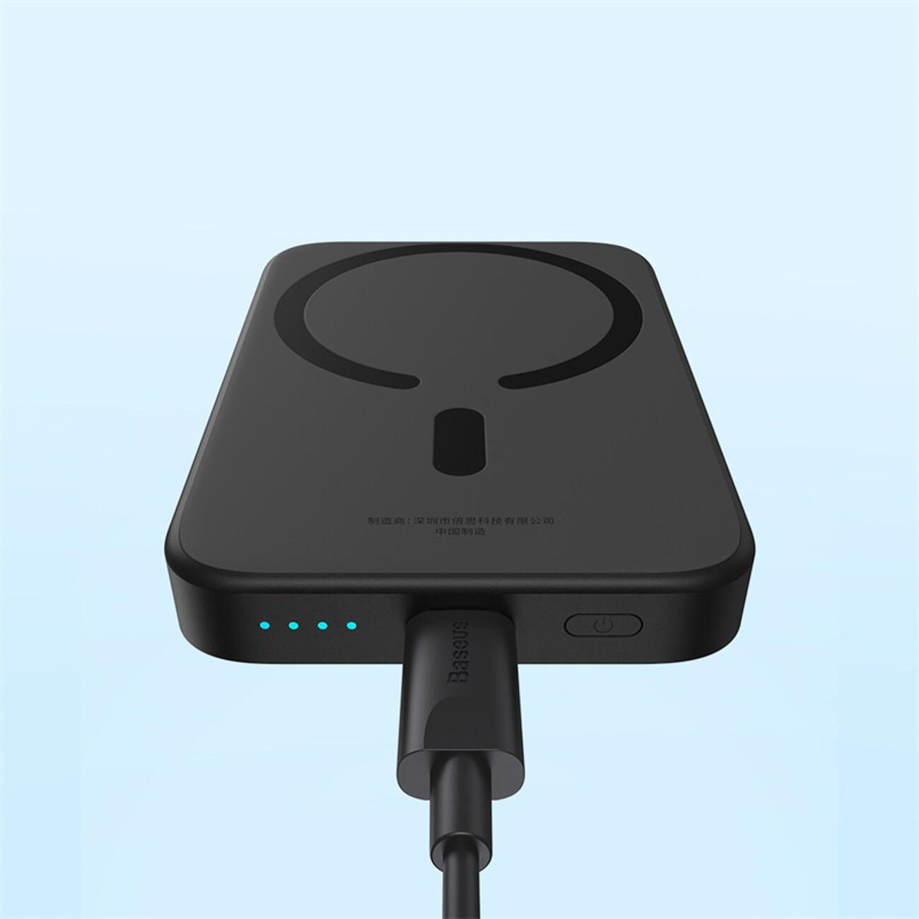 Inductieve Powerbank Baseus 6000 mAh 20W USB-C Draadloos Bedraad 5/7