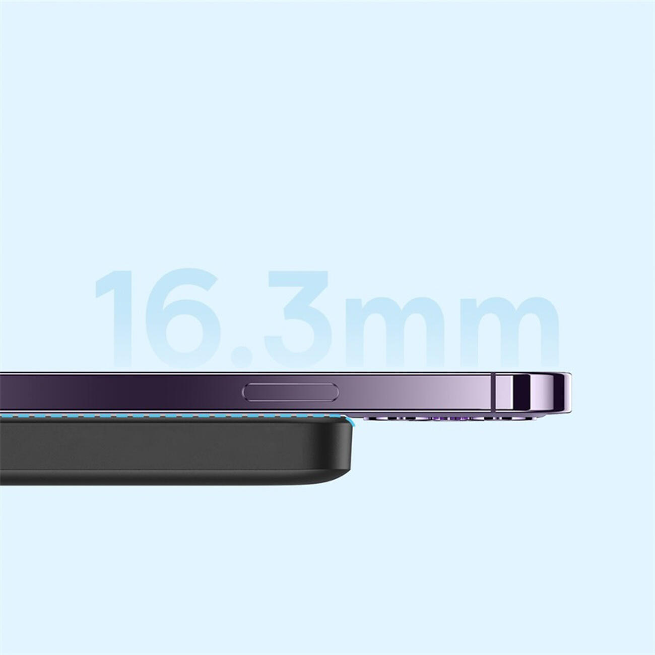 Inductieve Powerbank Baseus 6000 mAh 20W USB-C Draadloos Bedraad 4/7