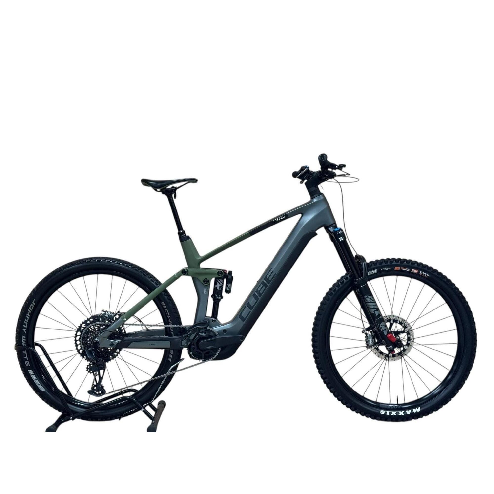 Cube - Reconditionné - Vtt Électrique Cube Stereo Hybrid 160 Hpc Tm 750 - Comme Neuf - Vélo Tout Terrain - Gris|vert - Grand - Decathlon