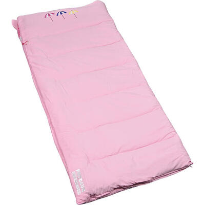 Polydaun beach house umbrella junior slaapzak - pink/wave - 70x160 cm